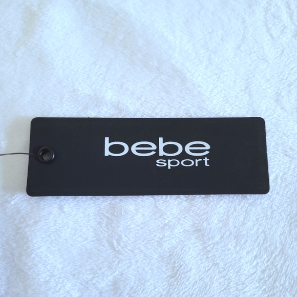 bebe Sport⛹️ Rainbow🌈 Sequin Logo Hoodie with Thumb👍 Holes - NWT - Picture 9 of 16